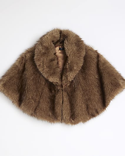 Brown Fox Fur Cape