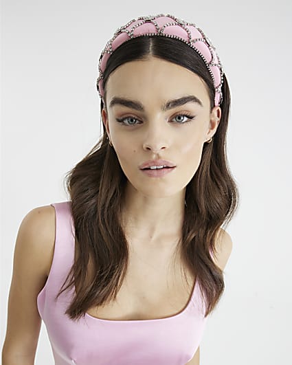 Pink embellished Headband