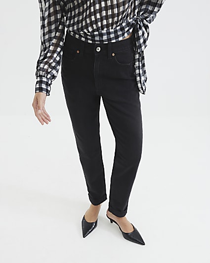 Black Denim Mom Sculpt Jeans