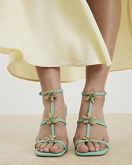 Blue Starfish Strappy Heeled Sandals