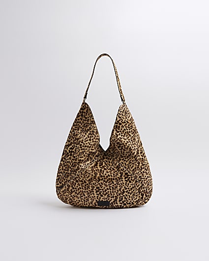 Brown Premium Leather Animal Shoulder Bag