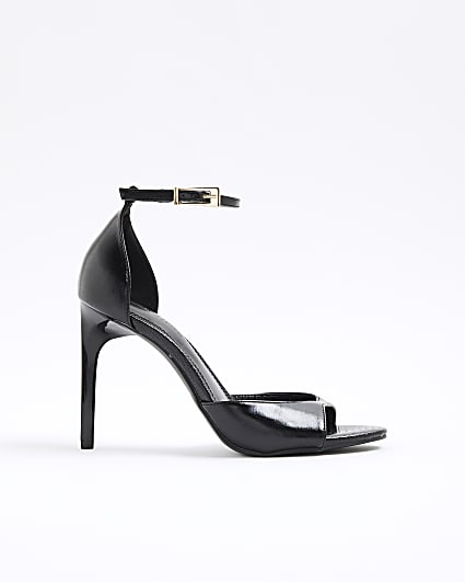 Black Closed Back Heels