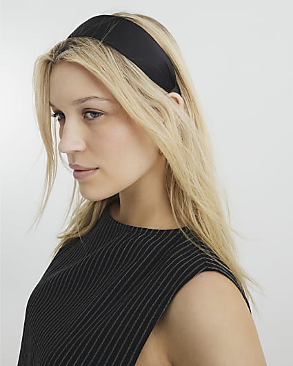 Black Wide Flat Headband