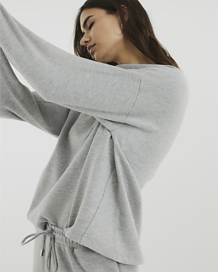 Grey Long Sleeve Cosy Top