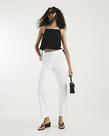 White Cigarette Trousers