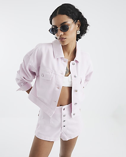 Pink Denim Jacket
