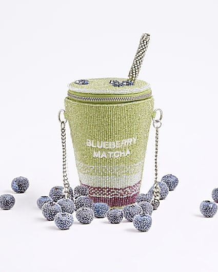 Green Premium Blueberry Matcha Shoulder Bag