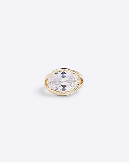Gold Statement Stone Ring