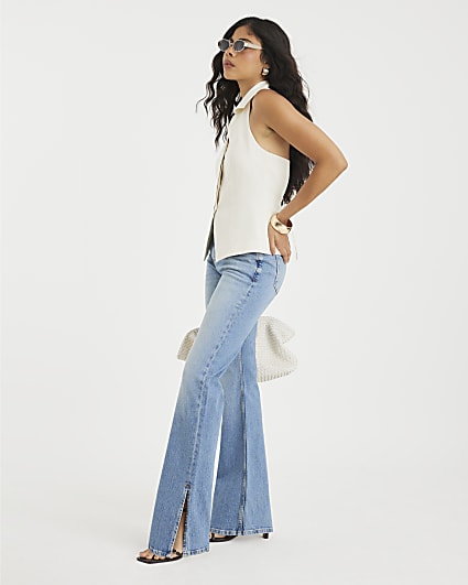 Blue Flared Jeans