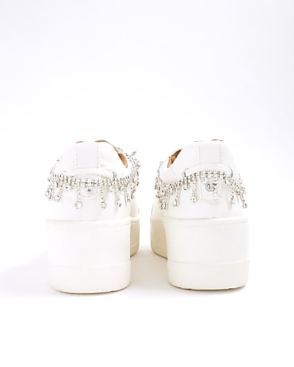 Silver Diamante Chain Shoe Straps