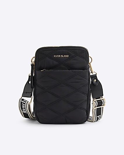 Black Quilted Cross Body Bag