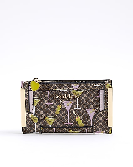 Brown Martini Monogram Mini Purse