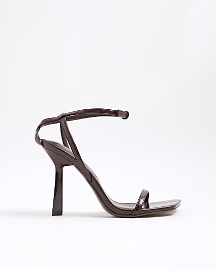 Red Strappy Heeled Sandals