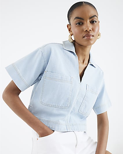 Ladies Shirts Walmart Denim Shirts Denim Shirt Womens Walmart