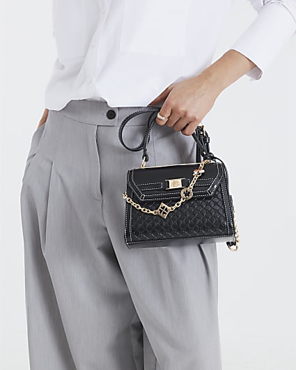 Black Mini Tote Cross Body Bag