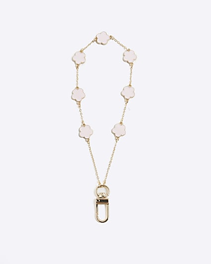 Gold Flower Phone Chain