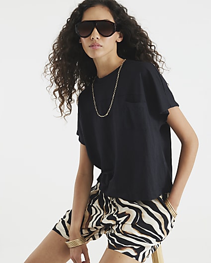 Black Chest Pocket T-Shirt