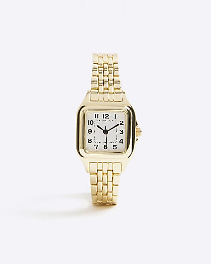 Gold Square Face Watch