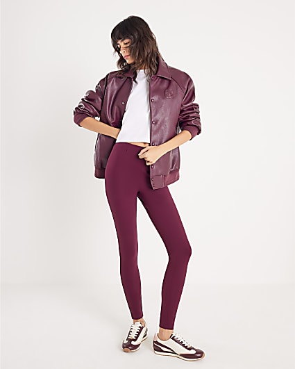 Red Ponte Leggings