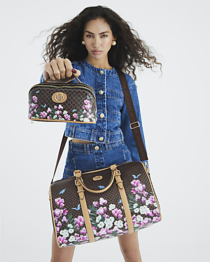 Brown Morgan Floral Monogram Bag Bundle