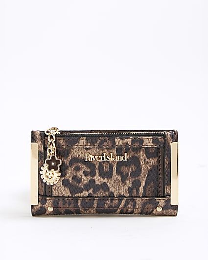 Brown Leopard Print Mini Purse