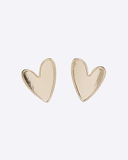 Black Heart Stud Earrings