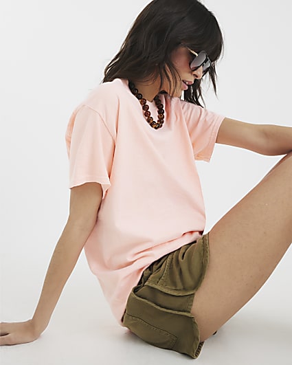 Orange Short Sleeve Fluorescent T-shirt
