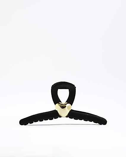 Black Heart Claw Hair Clip