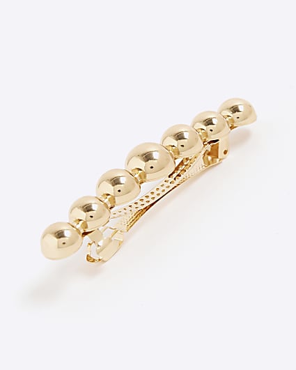 Gold Sphere Hair Clip