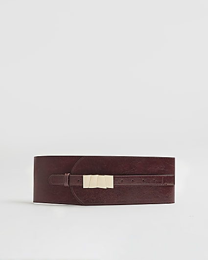 Red Gold Trim Waist Belt