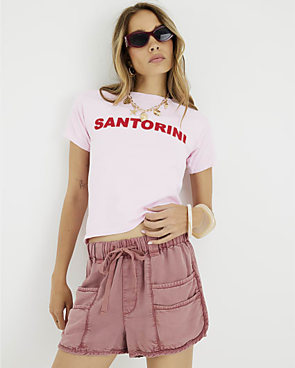 Pink Santorini Colour Pop T-Shirt