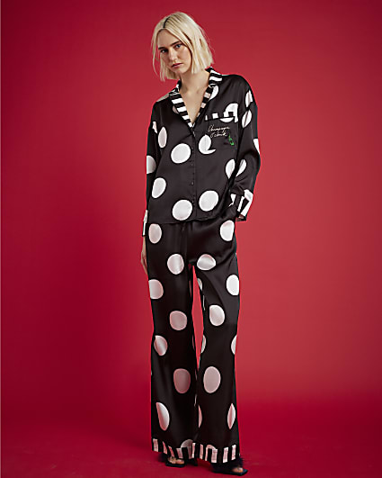 Nephthys Satin Spot Print Pyjama Set