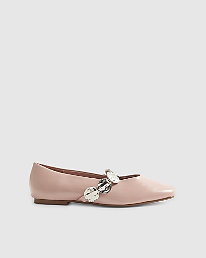 Pink Bangle Ballet Pumps