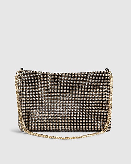 Gold Crystal Shoulder Bag