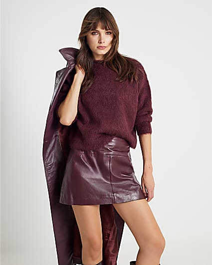 Red Premium Alpaca blend Jumper