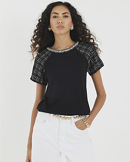 Black Boucle Boutique T-Shirt