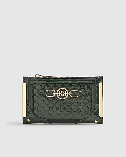Green Embossed Snaffle Mini Purse