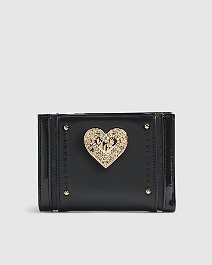 Black Heart Detail Purse