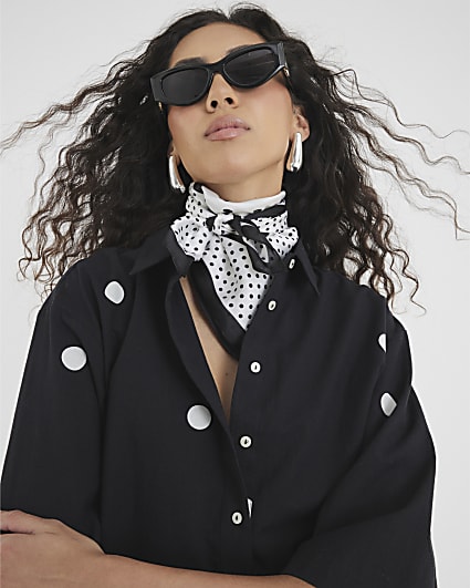 White Polka Dot Tie