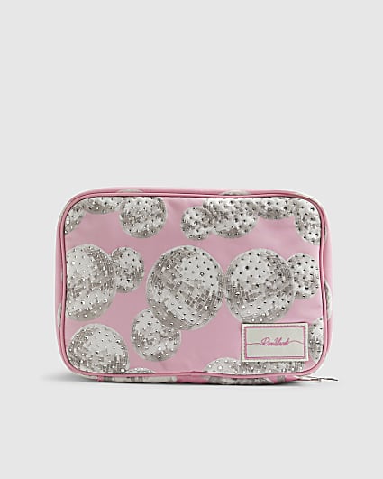 Pink Disco Ball Toiletries Bag