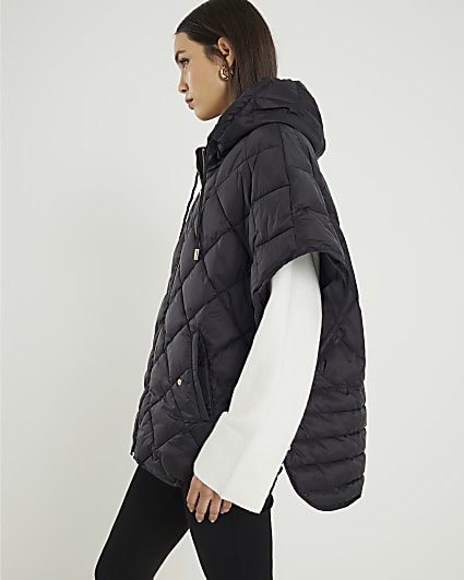 Black Puffer Cape