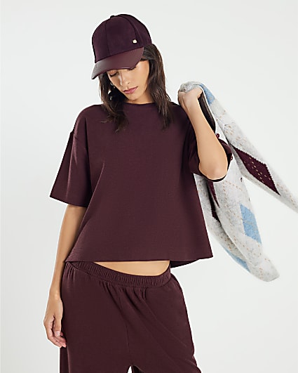Red Short Sleeve Boxy T-shirt