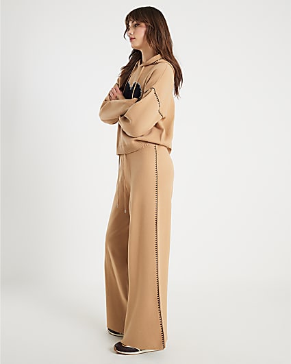 Brown Knitted Heart Trousers