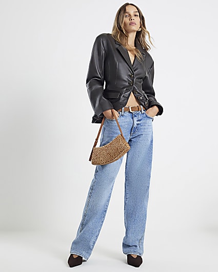 Blue Relaxed Straight leg jeans