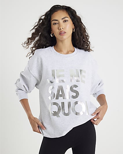 Grey Long Sleeve Je Ne Sais Quoi Sweatshirt