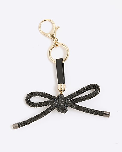 Black Bow Bag Charm