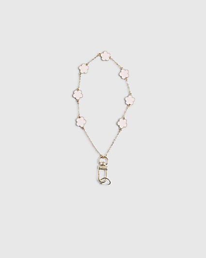Pink Flower Phone Chain