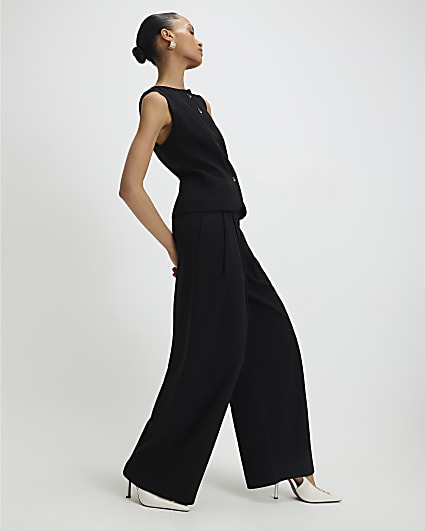 Black Wide Leg Trousers