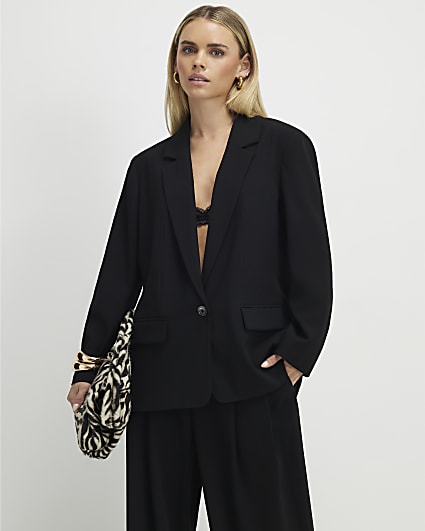 Petite Black Single Breasted Blazer
