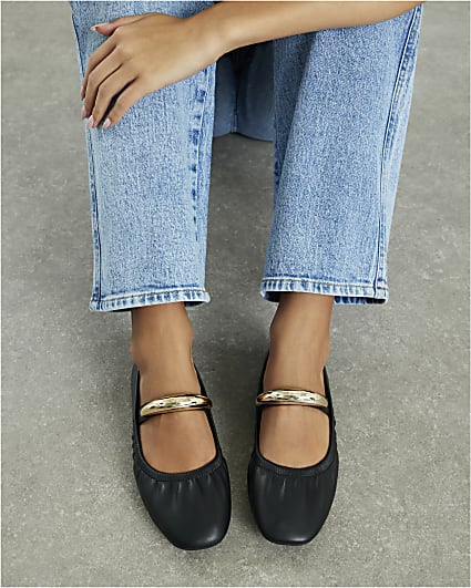 Black Bangle Ballet Shoes